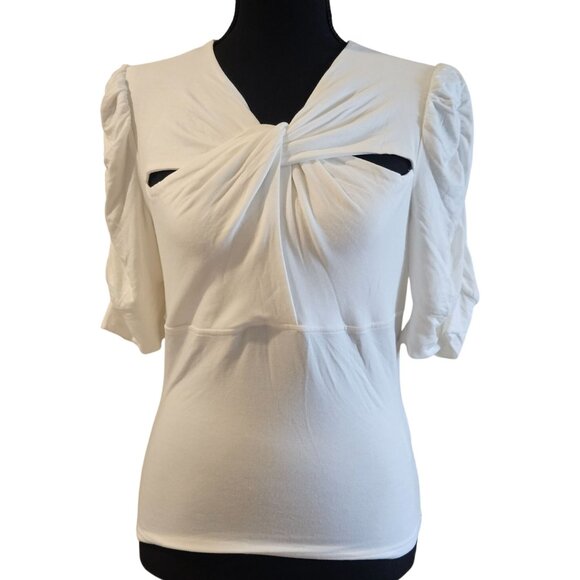 Walter Baker Women’s M Romantic Core Cutout Trend Puff Sleeve Old Money Whimsygo - Picture 3 of 11